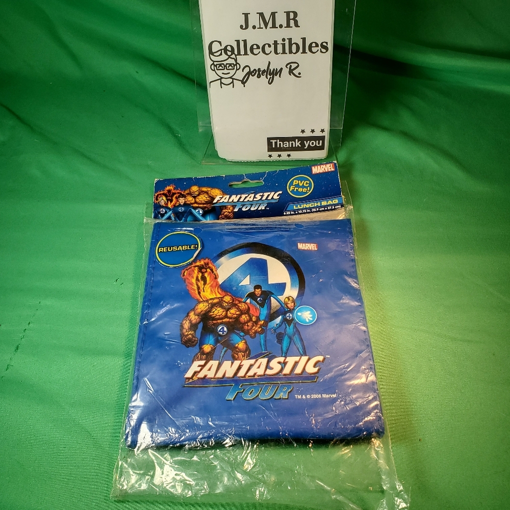 2006 Marvel Fantastic Four Lunch Bag - NEW & opened bag, PVC Free!